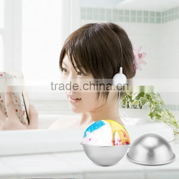 6pcs/pack Bath Bomb Cake Mold 3D Aluminum Alloy Ball Sphere Bath Bomb Mold Cake Baking Pastry Mould 4.5 cm 5.5 cm 6.5cm photo-5