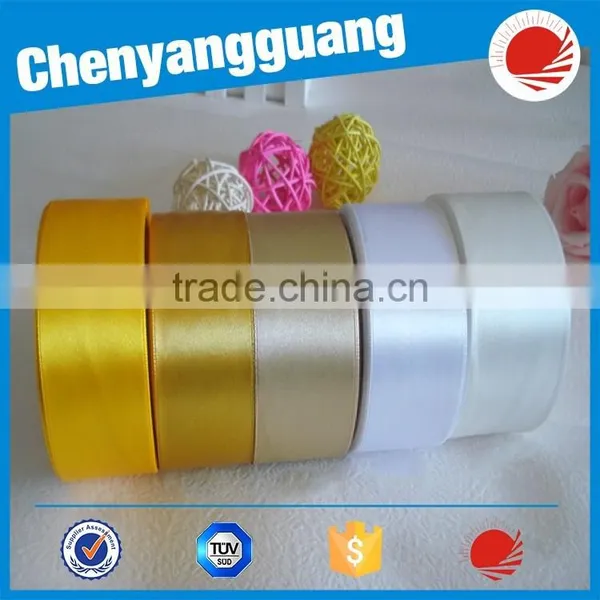Single Faced Solid Color Satin Ribbon For Wedding Dress Accessories photo-2