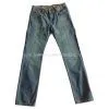 Man's Jeans With Sandblast and Monkey Wash, Black Denim photo-3