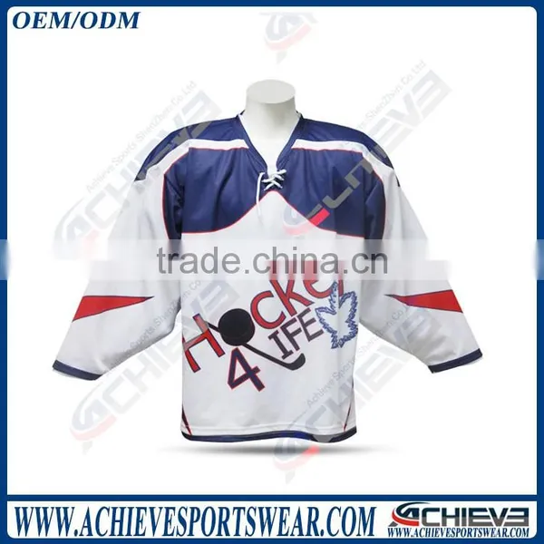 Design Your Own Cheap Team Ice Hockey Jersey China,embroidered Hockey Jerseys photo-2