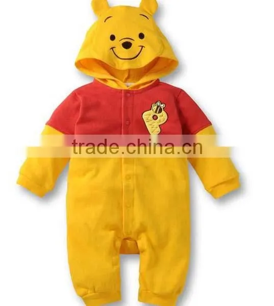 New Design Cartoon Tiger Hooded Babysuits photo-4