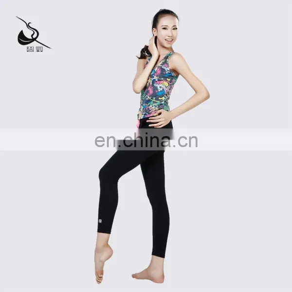 115173005 Black With Skirts Dance Pants