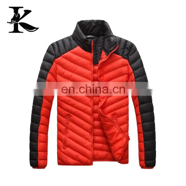 Male Warm Sports Wear Costumes Winter Coat Thin Down Jacket photo-3