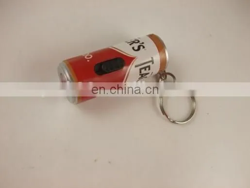 Plastic Mini Keychain With Unique Can Shape Keyring photo-5