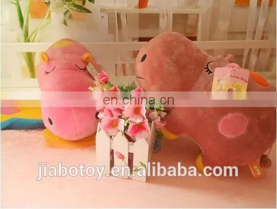 2015 Hot New Design Pink Hippo Animal Plush Toy photo-3
