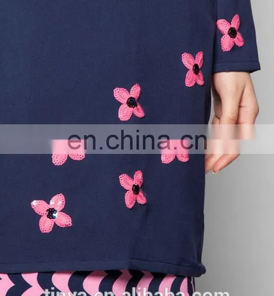 Latest Design Women Baju Kurung Islamic Clothing Wholesale photo-6
