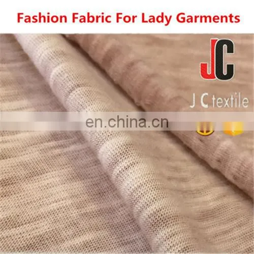 T/C Slub Vintage Fabric Knit Fabric Dyeing Soft Slub Fabric photo-4