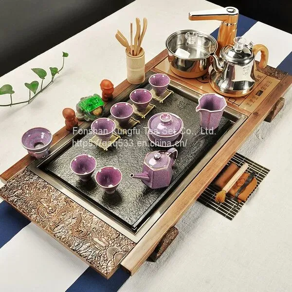 Solid Wood Tea Set photo-2
