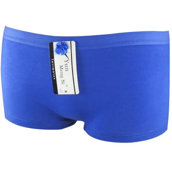 Yun Meng Ni Sexy Underwear Breathable Cotton Boyshort Plain Color Women Panties Hipsiter Lingerie photo-4