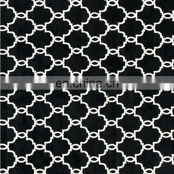 MACHINE KNITTED MICRO FIBER RUG - M504 MODERN PATTERN DESIGN RED/BLACK photo-2