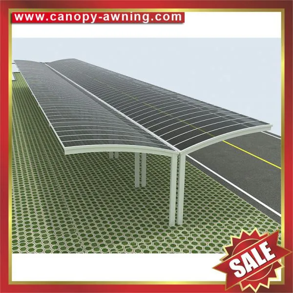 Outdoor Alu Aluminum Aluminium pc Polycarbonate Bike Bicycle Motorcycle Park Canopy Shelter Cover Canopies Awning Project photo-5