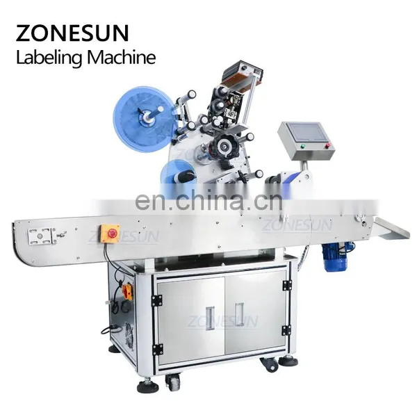 ZONESUN ZS-TB823 Horizontal Tube Sticker Automatic Crayon Plastic Round Bottle Labeling Machine For Cryo Vials photo-4
