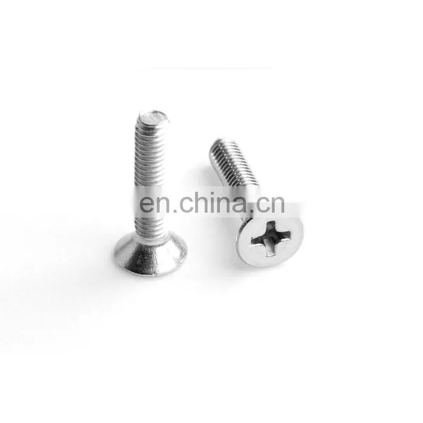 GB819 Stainless Steel Carbon Steel Cross Flat Head Machine Screw photo-3