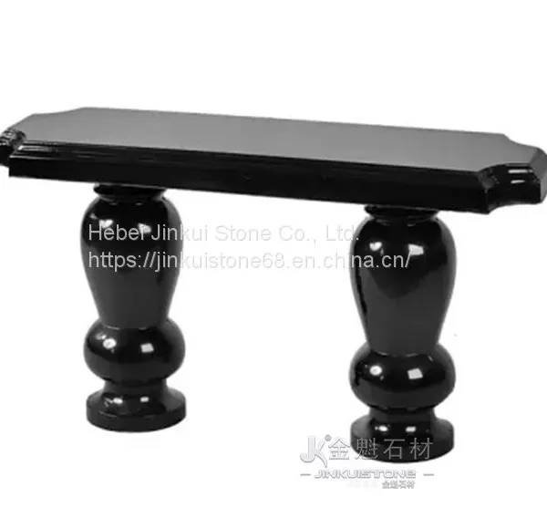Popular Black Polished Granite Bench