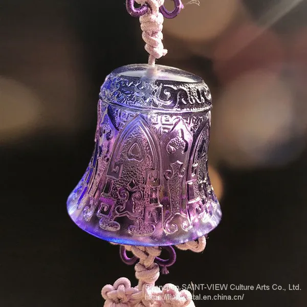Handmade Crystal Religious Kwan Yin Buddha Head Car Hanging Pendant photo-4