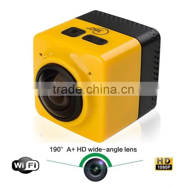 180 Minutes Ultra-long Battery Life Cube 360 WiFi Panorama Sport Camera 360x190 Degree With HD Video Resolution 1280x1024 28FPS photo-2