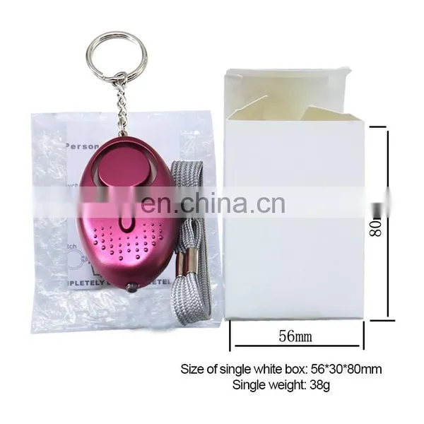 Wholesale Light Weight 130dB Led Flashlight Abs SOS Personal Anti Attack Emergency Defense Safety Alarm Keychain photo-5