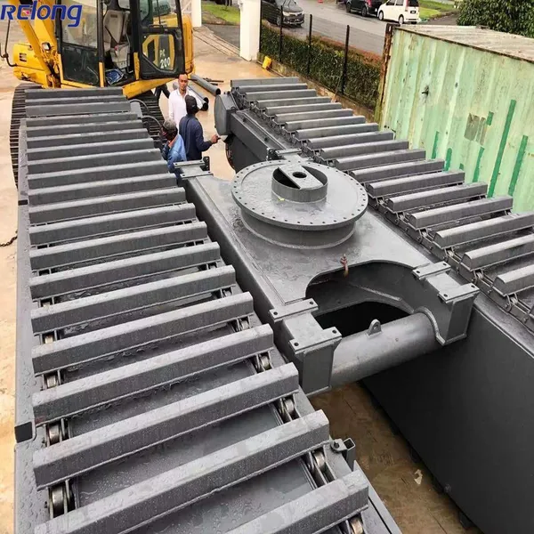 Amphibious Swamp Buggy Excavator With Dredging Pump Excavator Floating photo-4