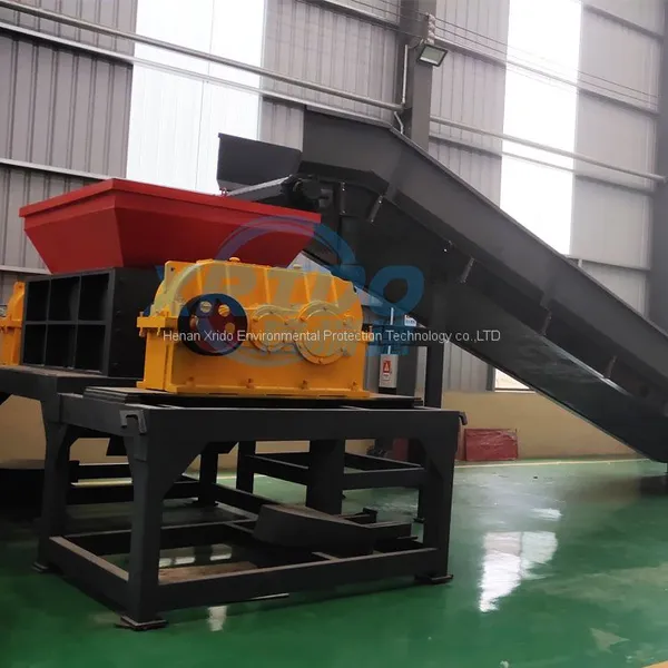 China Factory Double Shaft Shredder Machine Plastic Bottles/Film /Tire/ E-waste/Wood Crushing Shredder photo-4