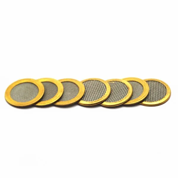 Customized Design Stainless Steel Wire Mesh Filter Disc With Copper Rim photo-4