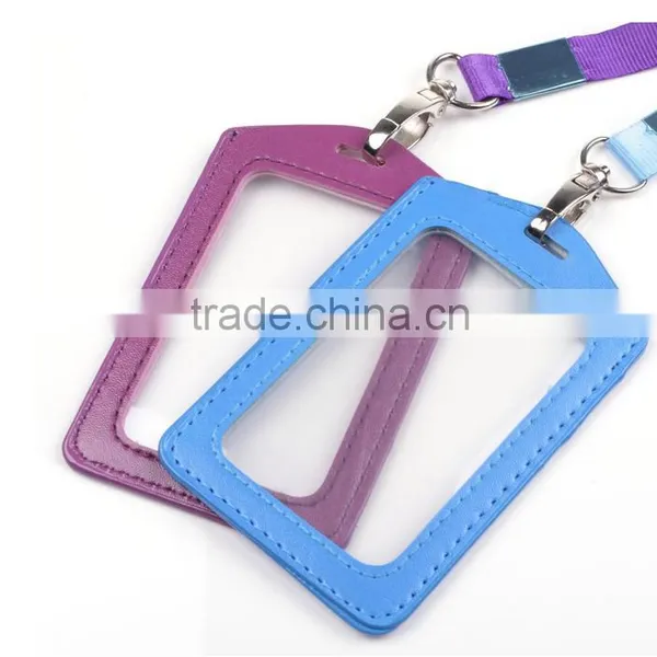 Vertical Leather Business Id Credit Card Holder photo-2