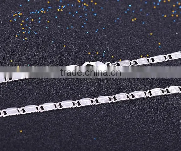 Hot Sales Wholesale Fashion Rhodium Plated Chain Of Beautifu Necklace Jewelry photo-6
