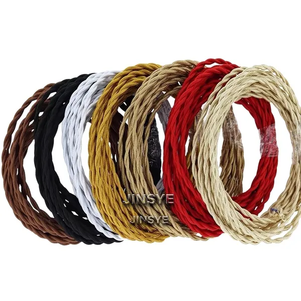 CE VDE SAA UL Electrical Wire Braided Hemp Rope Wire Cable Twisted Jute Rope Cable photo-3