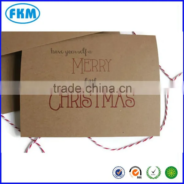 Have Yourself a Merry Little Christmas Card Ecofriendly Kraft Card With Envelope photo-2
