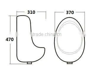 6201 Wall-mounted Ceramic White Quality Urinal, Egg Shaped Urinal, Splash-free Surface and Easy-to-mountain Performance Quality Choice photo-3