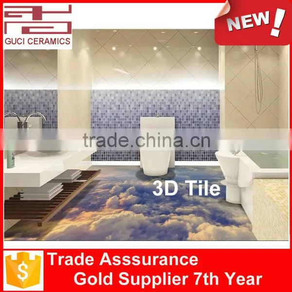 New Design Cube Barthroom Design 3d Flooring And3d Wall Picture Tiles Quality Choice photo-6