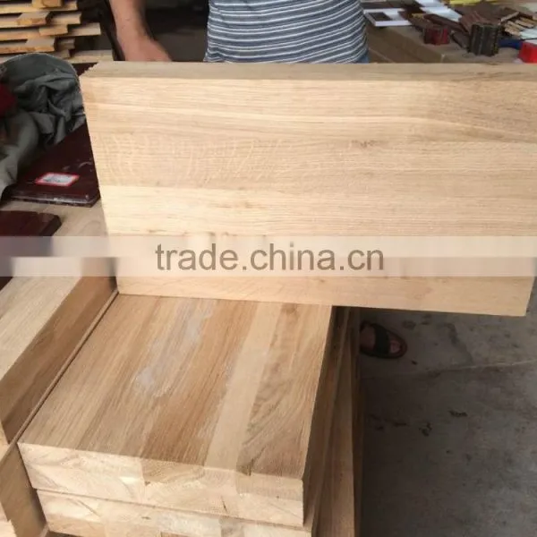 Custom Milled 3" Thick Unfinished Oak Wood Stair Treads photo-2