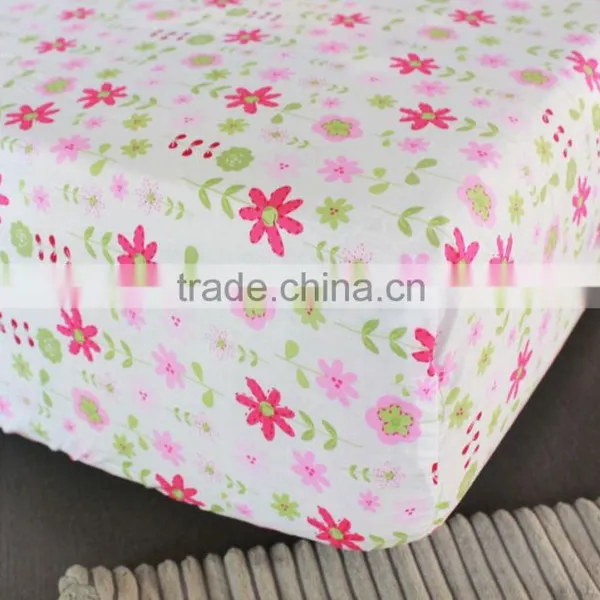 100% Cotton Baby Crib Elastic Fitted Sheet