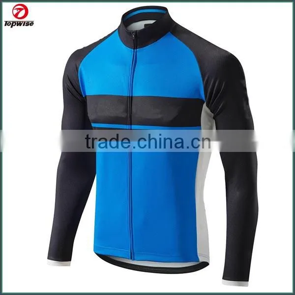 OEM Outdoor Sports Custom Cycling Tops/mens Polyester Long Sleeve Cycling Jersey photo-2