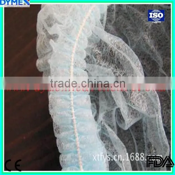 Disposable Nonwovens Double Elastic Dustproof Medical Mob Cap photo-3