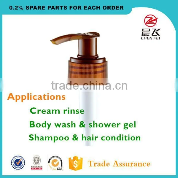 Lotion pump dispenser for spa lotion