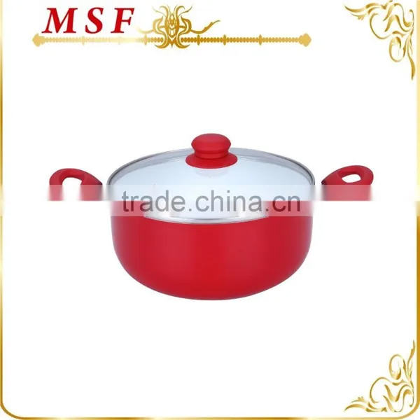 MSF-6266-casserole Various Sizes 18-30cm Pressing Aluminum Casserole Induction Bottom Induction Cookware