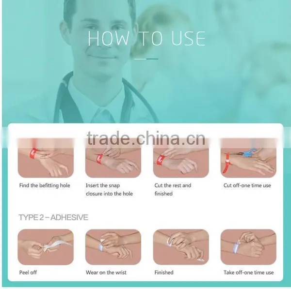 High Quality Baby Medical Hospital Blank id Bracelet photo-3