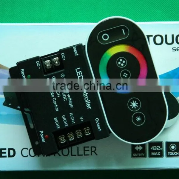 Touching LED Controller in Black for LED RGB Lights Rgb Led Touch Panel Controller photo-2