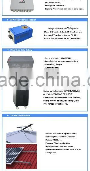 High Quality 6KW Off Grid Solar Power System Home, Home Solar System photo-4