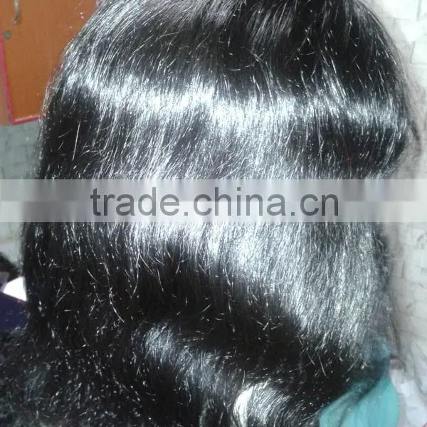Moto Top Remy Back Side Hair Wigs