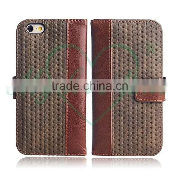 Mobile Phone Leather Wallet TPU Case for IPhone 6S