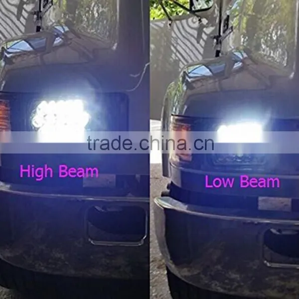 Truck Parts 4x6" 45w Square 4x4 Accessories Led Headlight High Low Beam Headlamp for Offroad Excavator, Truck, Heavy Machinery photo-6