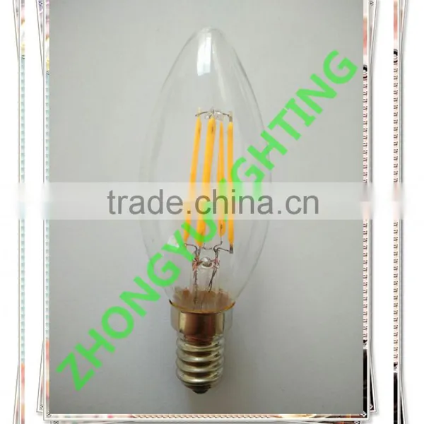 New Seller UL RoHS Decorative Dimmable Candle C32/B10 LED Filament Bulb With Cheap Price photo-3