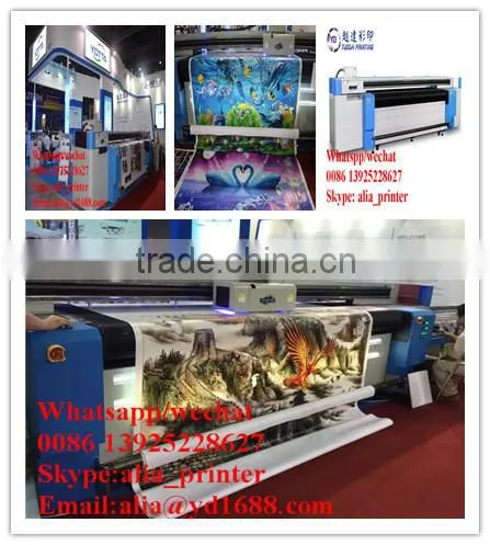 Factory Price Large Format Roll to Roll uv Flatbed Printer for PU / Leather / Banner