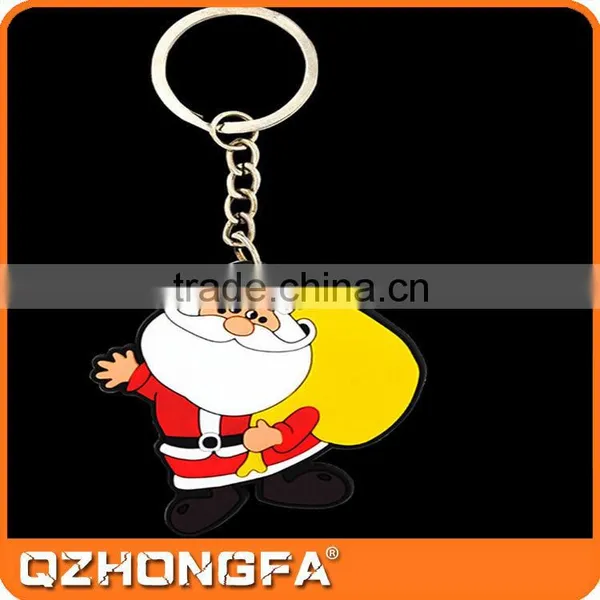 High Quality Christmas 3d Logo Soft Pvc Keychain for Promotion Gift photo-4