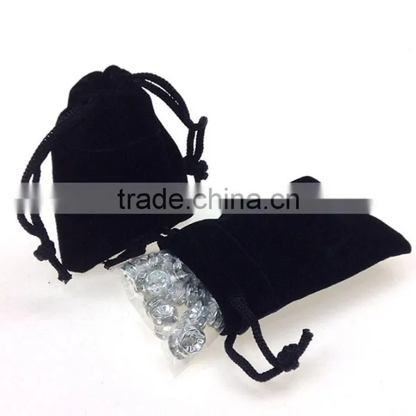 Professional Black Velvet Drawstring Bag China Supplier Supplier's Choice photo-3