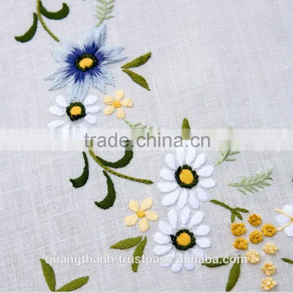 Hand Embroidery Table Cloth ,table Linen photo-2