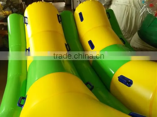 2015 The Most Popular Yellow and Green Double-line Inflatable Water Totter photo-2