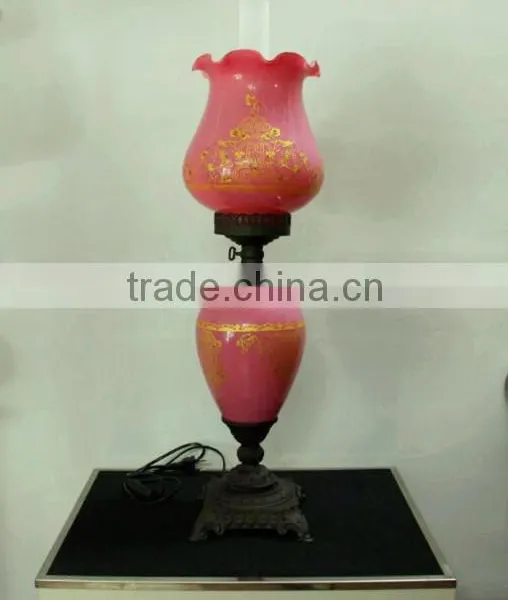 Classcial Antique Hand Blown Glass Table Light Table Lamp photo-3