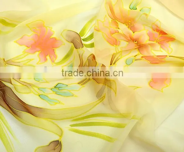 Customize Digital Printed Chiffion Scarf 100% Silk Scarves NO MOQ photo-3